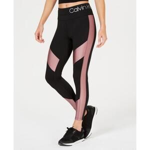 Calvin Klein Womens Performance High-Waist Colorblocked Leggings Size XS